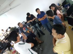 LegalMatch Philippines SEO Team having their daily stand-up meeting